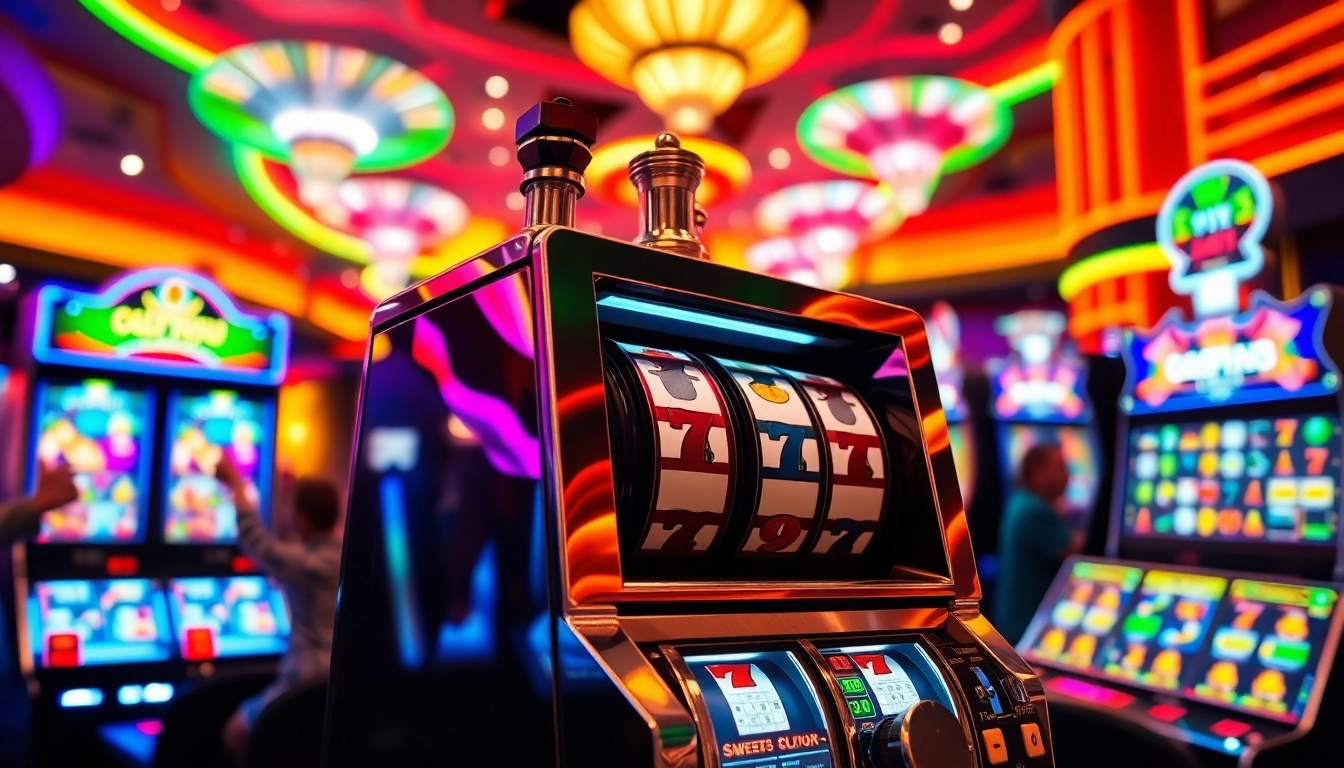 Menggoda pemain dengan bos88 slot di mesin slot yang berkilauan di kasino