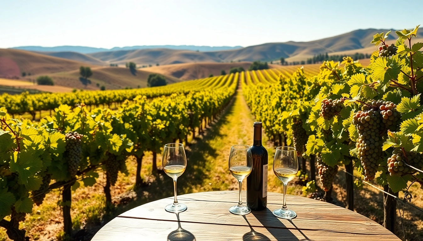 Capture the essence of Sacramento Wineries featuring lush vineyards and a warm ambiance.